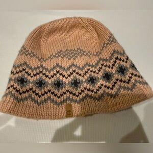 Timberland Blush Pink and Gray Knit Hat